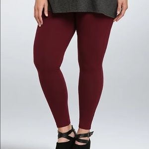 TORRID MERLOT  PREMIUM LEGGINGS